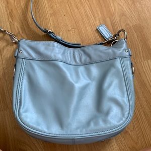 Blue Coach bag